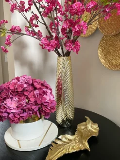 Inspire Me! Home Decor Gold Spun Textured Vase Outlet