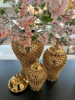 Inspire Me! Home Decor Gold Studded Ginger Jar (3 Sizes) Outlet