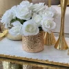 Inspire Me! Home Decor Gold Studded Glass Square Vase Outlet