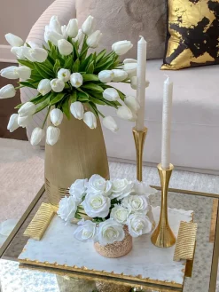 Inspire Me! Home Decor Gold Studded Glass Square Vase Outlet