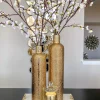 Inspire Me! Home Decor Gold Tall Feathered Vase Sale