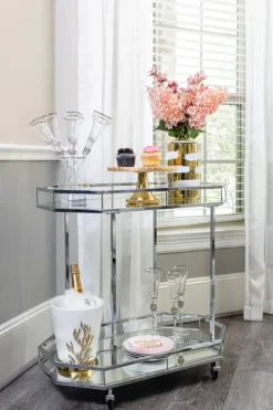 Inspire Me! Home Decor Gold Textured Ruffle Coffee/Tea Set Collection (4 Items Sold Individually) Sale