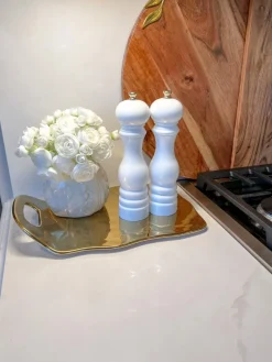Inspire Me! Home Decor Gold Texture Votive Vase Outlet