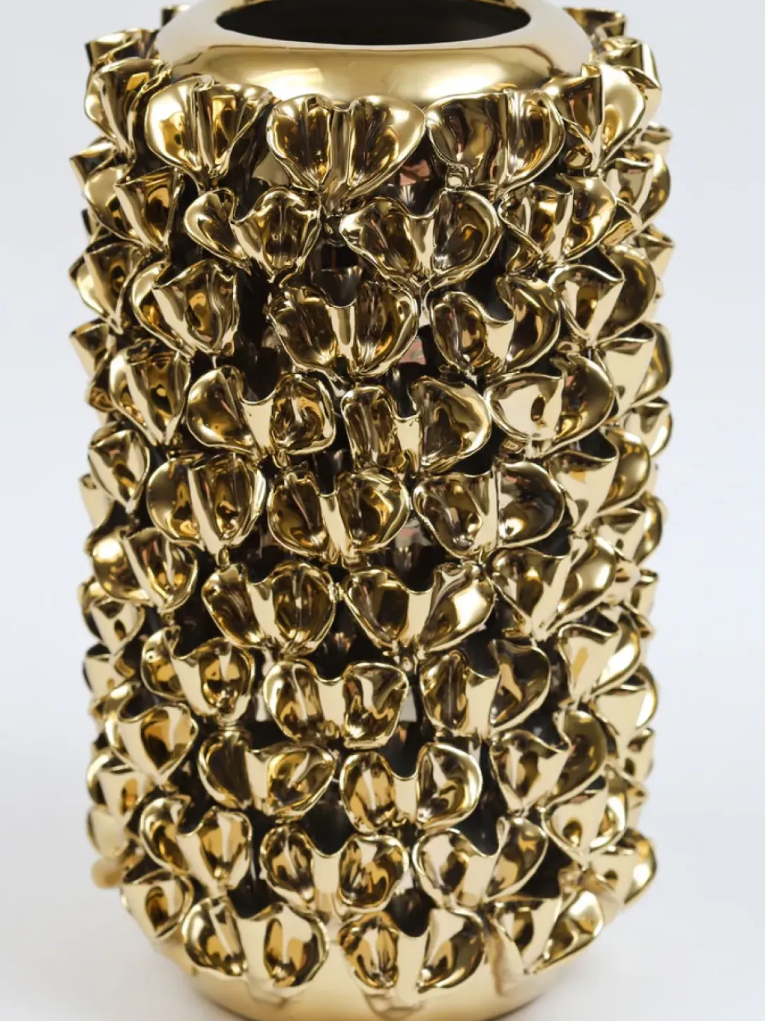 Inspire Me! Home Decor Gold Textured Ceramic Bottle Vases (2 Sizes) Discount