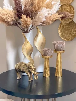 Inspire Me! Home Decor Gold Textured Abstract Sculpture (2 Sizes) New