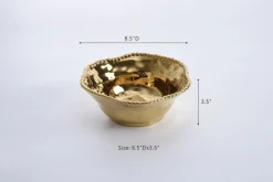 Inspire Me! Home Decor Gold Tray With Handles Hot