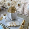 Inspire Me! Home Decor Gold Triple Leaf Tea Light Holder Discount