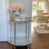 Inspire Me! Home Decor Gold Two-Tiered Cart Online