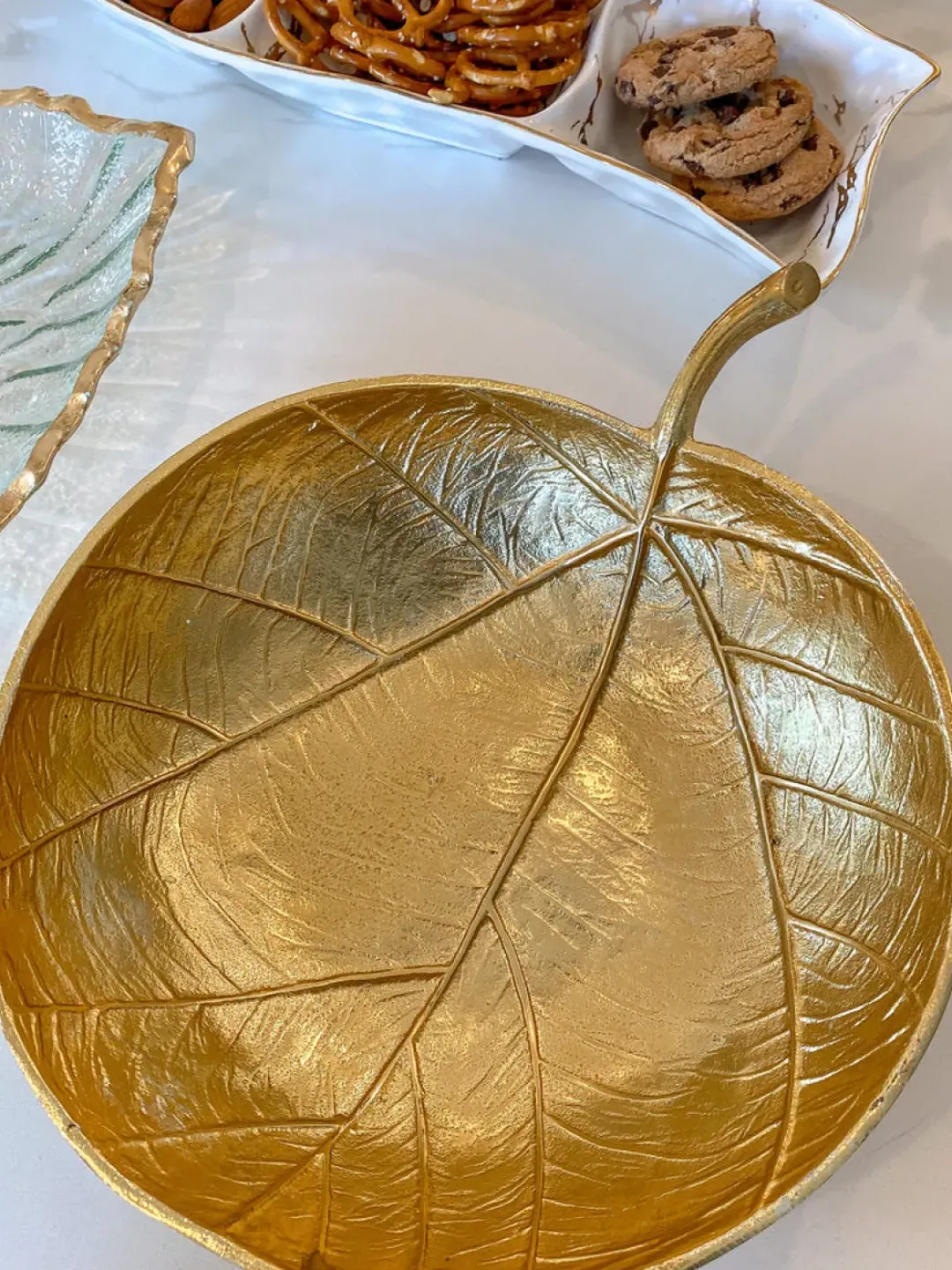 Inspire Me! Home Decor Gold Wavy Beaded Bowls (2 Sizes) Discount
