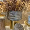 Inspire Me! Home Decor Gold Wavy Design Vase (2 Sizes) ” From Pops Of Color Home Collection” Clearance