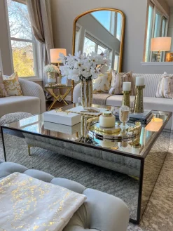 Inspire Me! Home Decor Gold & White Marble Print Ginger Jar “From Pops Of Color Home Collection” (2 Sizes) Online
