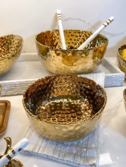 Inspire Me! Home Decor Gold Wire Metal Bowl Discount