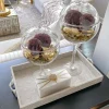 Inspire Me! Home Decor Grey Tapered Vase W/ Gold Design New