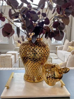 Inspire Me! Home Decor Hammered Gold Server Set Discount