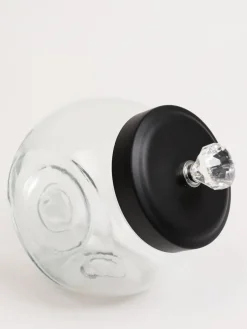 Inspire Me! Home Decor Hammered Glass Canister W/ Gold Leaf Lid (3 Sizes) Hot