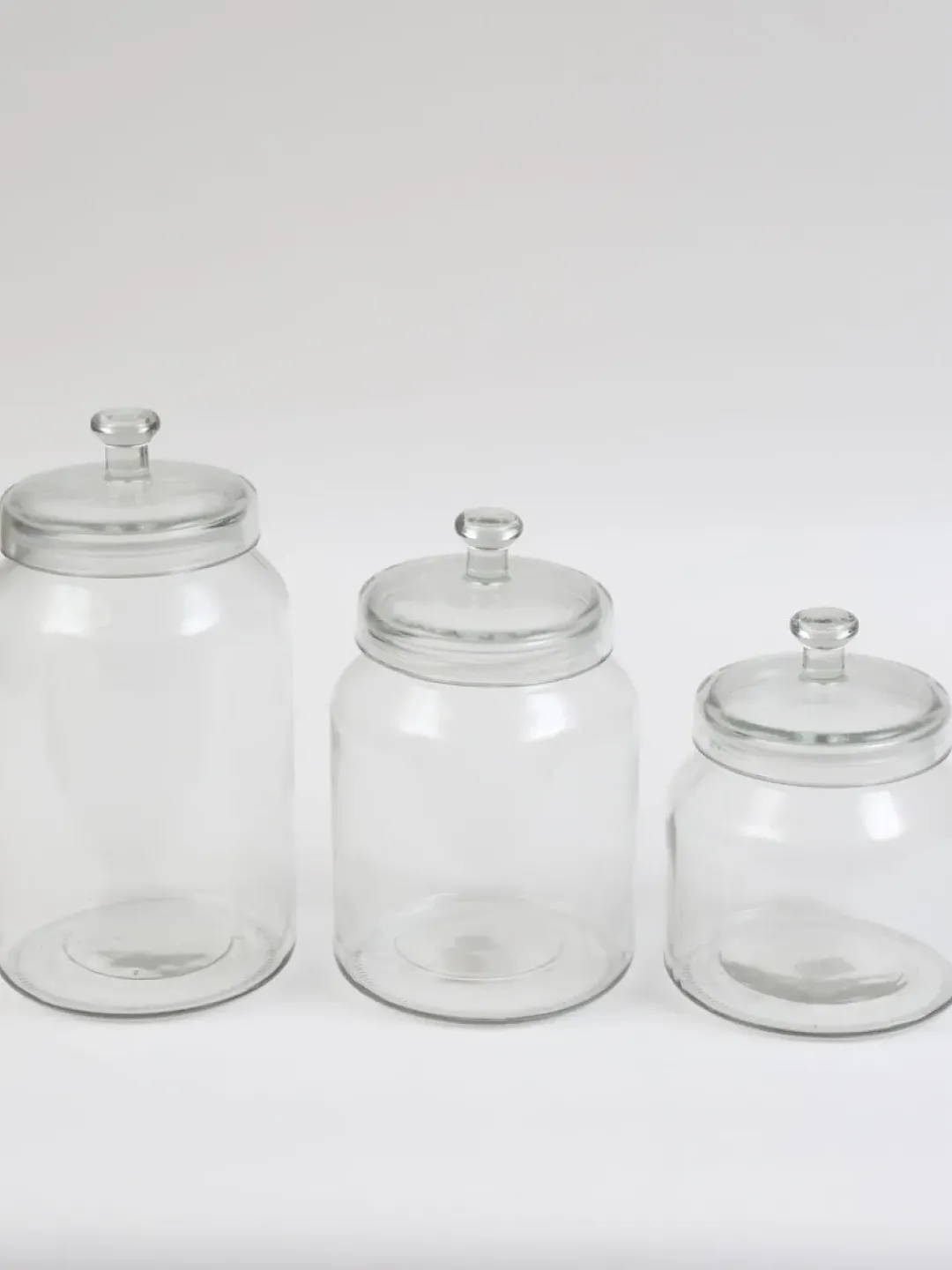 Inspire Me! Home Decor Hammered Glass Canister With Gold Leaf Lid (3 Sizes) Clearance