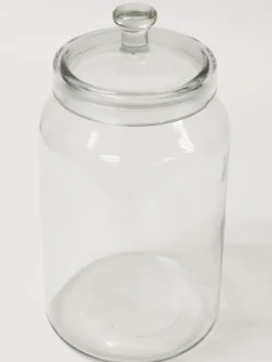 Inspire Me! Home Decor Hammered Glass Canister With Gold Leaf Lid (3 Sizes) Clearance
