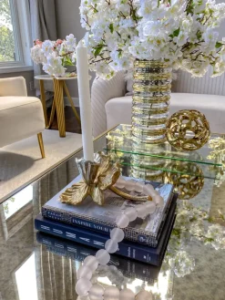 Inspire Me! Home Decor Hammered Gold Metal Candle Holder (2 Sizes) Best