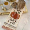 Inspire Me! Home Decor “Happy Fall Ya’ll” Pumpkin Kitchen Towel Clearance