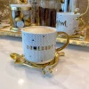 Inspire Me! Home Decor “Homebody” Gold & White Tile Mug Fashion