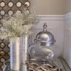 Inspire Me! Home Decor Jars Oversized Silver Hammered Lid Apothecary Jar Clearance
