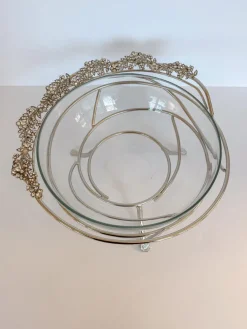 Inspire Me! Home Decor Jars White And Gold Elegant Jar With Lid (2 Sizes) Outlet
