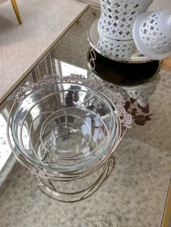 Inspire Me! Home Decor Jars White And Gold Elegant Jar With Lid (2 Sizes) Outlet