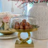 Inspire Me! Home Decor KITCHEN Round Porcelain Serve-ware With Metal Base Clearance