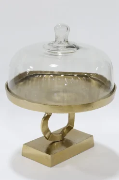 Inspire Me! Home Decor KITCHEN Round Porcelain Serve-ware With Metal Base Clearance