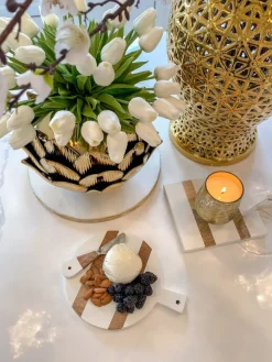 Inspire Me! Home Decor KITCHEN Organic Shape Marble Lazy Susan Outlet