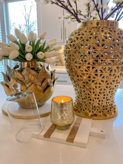 Inspire Me! Home Decor KITCHEN Organic Shape Marble Lazy Susan Outlet