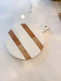 Inspire Me! Home Decor KITCHEN Organic Shape Marble Lazy Susan Outlet