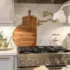 Inspire Me! Home Decor KITCHEN Wood Charcuterie Board With Gold Handle Clearance