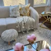 Inspire Me! Home Decor Knit Pom Pom Throw (2 Colors) New