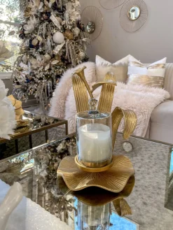 Inspire Me! Home Decor Large Blooming Flower Candle Holder Online
