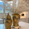 Inspire Me! Home Decor Large Gold Leaf Bowl W/ Bird Hot