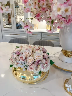Inspire Me! Home Decor Large Gold Metal Leaf Tray Best