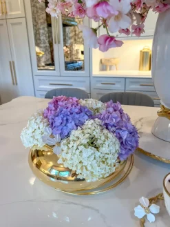 Inspire Me! Home Decor Large Gold Metal Leaf Tray Best