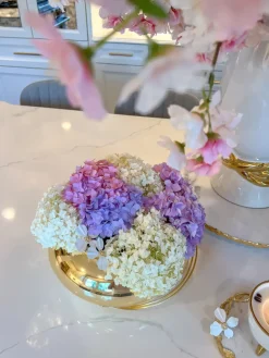 Inspire Me! Home Decor Large Gold Metal Leaf Tray Best