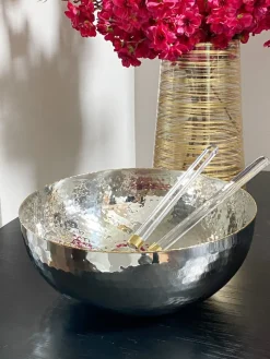 Inspire Me! Home Decor Large Gold Square Mirror Glass Tray Clearance