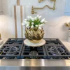 Inspire Me! Home Decor Large Round Starburst Design Metal Vase Outlet