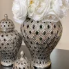 Inspire Me! Home Decor Large Shiny Gold Ceramic Petal Vase Online