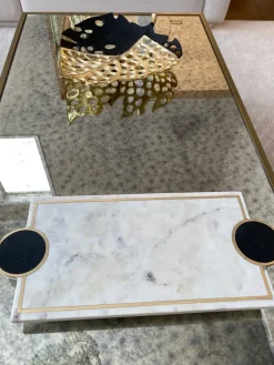 Inspire Me! Home Decor Large Stainless Bowl On Gold Branch Base Online