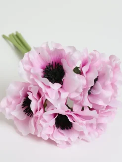 Inspire Me! Home Decor 12″ Lavender Two Tone Anemone Bundle Sale