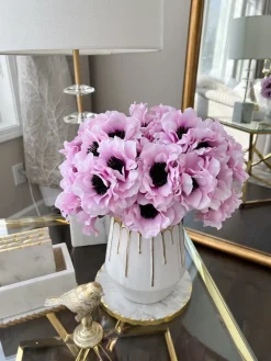Inspire Me! Home Decor 12″ Lavender Two Tone Anemone Bundle Sale