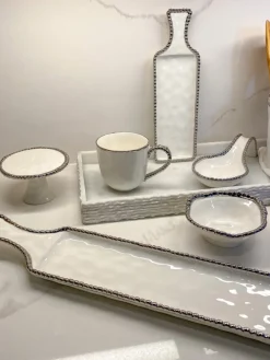 Inspire Me! Home Decor Long Gold Edge Tray Clearance