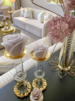 Inspire Me! Home Decor Lotus Shaped Marble Coasters Online