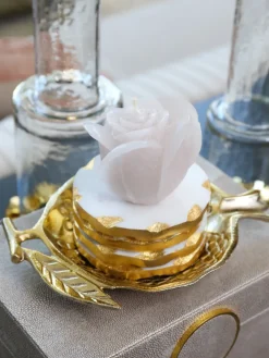 Inspire Me! Home Decor Lotus Shaped Marble Coasters Online