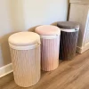 Inspire Me! Home Decor Lydia Pleated Hamper (3 Colors) Outlet