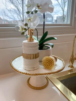 Inspire Me! Home Decor Marble And Gold Stripe Dispenser Hot